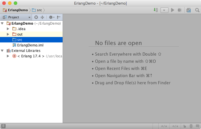 エルランプロジェクト erlang project