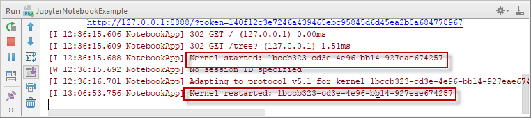 コンソールに表示される通知 Notifications shown in the console