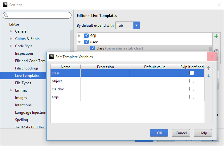 pyライブテンプレート設定5 py live template settings5