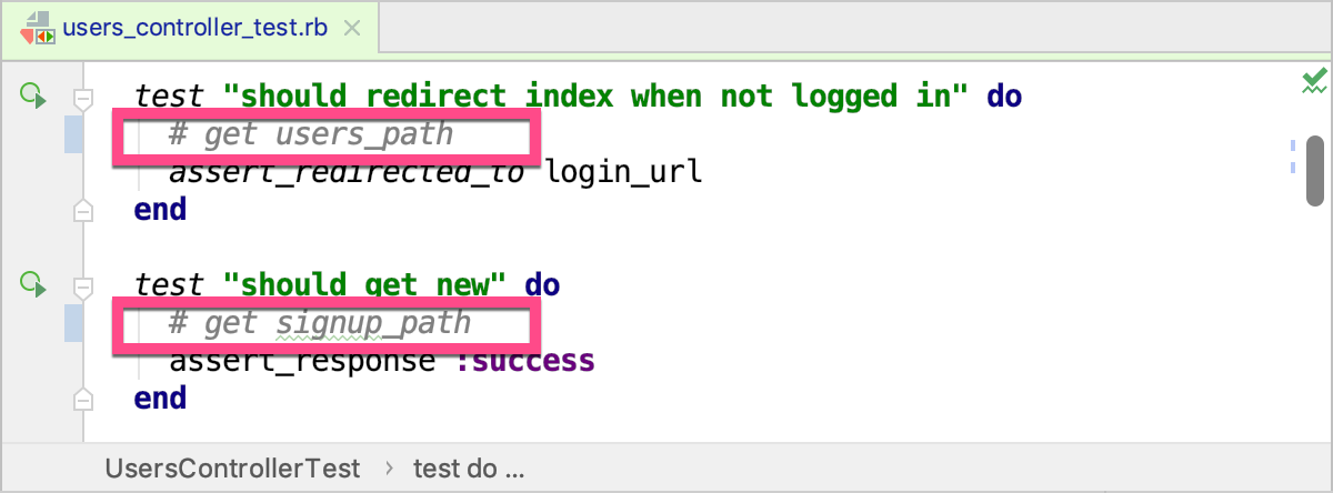 壊れたテスト Broken tests