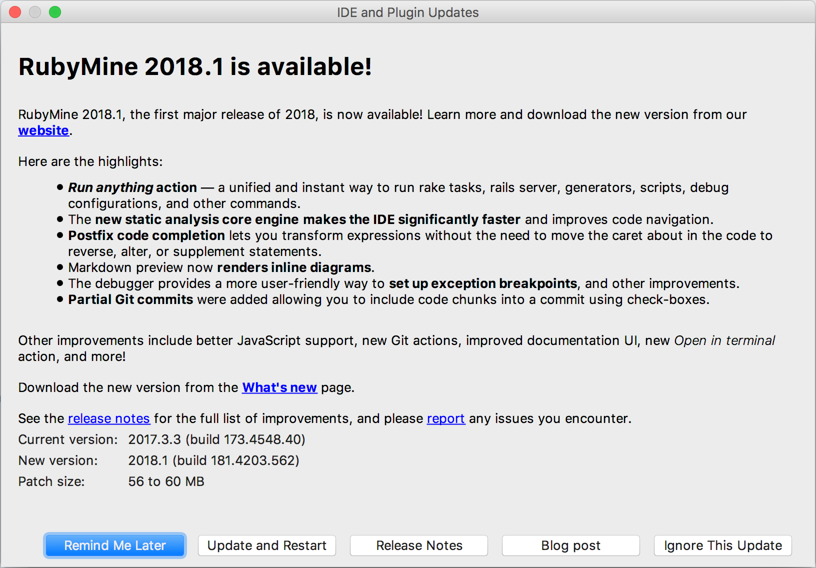 プラットフォームおよびプラグインの更新 Platform and Plugin Updates