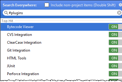 どこでもプラグインを検索 search everywhere plugins