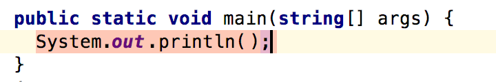 ハイライトされたセミコロン Semicolon highlighted
