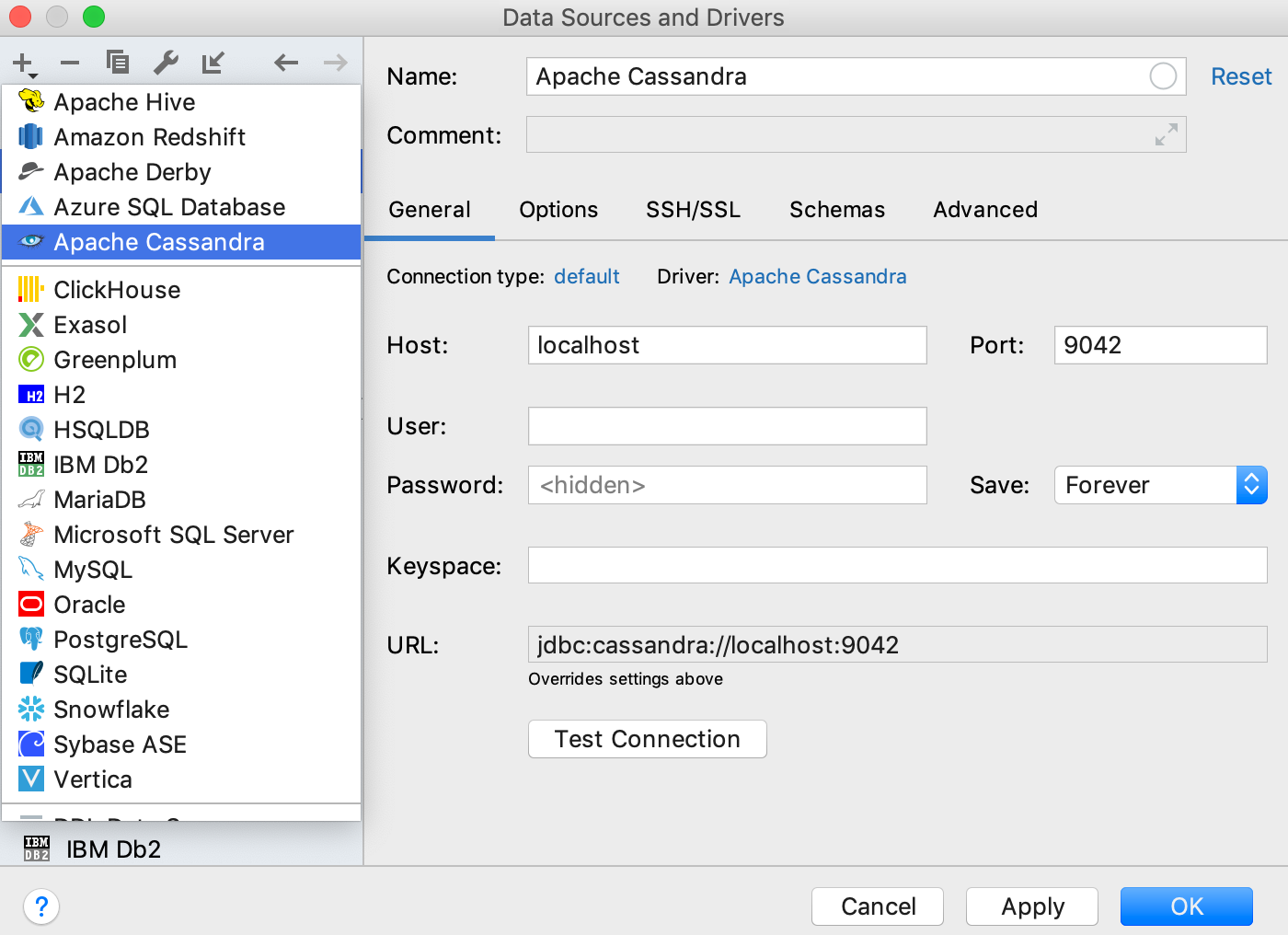 Apache Cassandraとの統合 Integration with Apache Cassandra