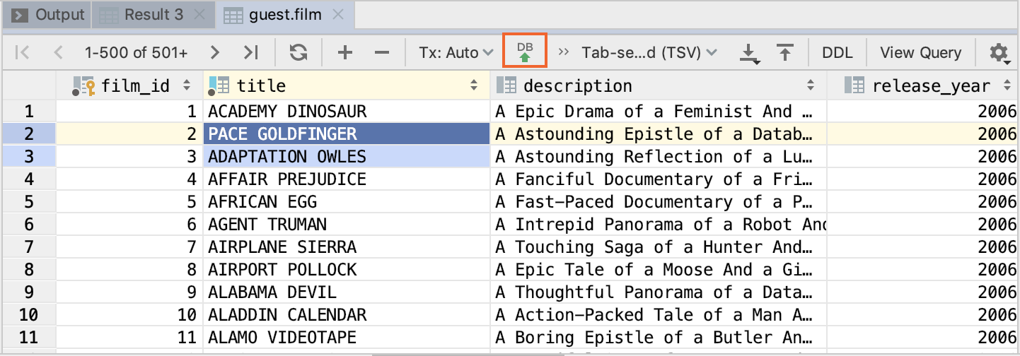 結果セット内の値を変更する Modify values in the result set