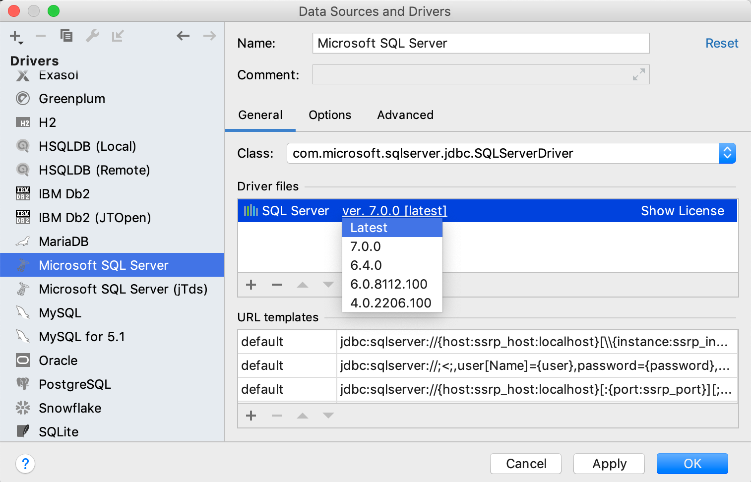 ドライバリストとドライバ設定 The Drivers list and driver settings
