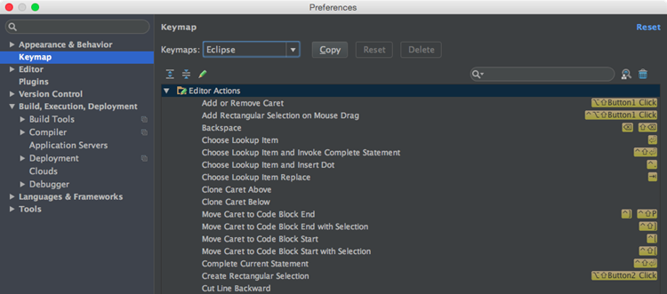 移行ガイドEclipseキーマップ migration guide eclipse keymap