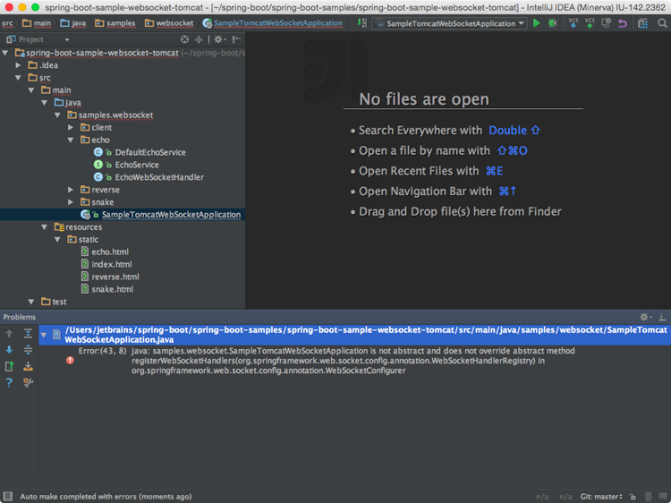 移行ガイドの問題ツールウィンドウ migration guide problems tool window