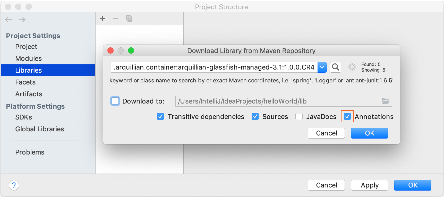 Mavenからライブラリーをダウンロードする Downloading a library from Maven