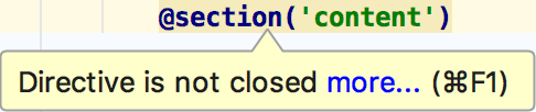 Laravel Bladeクローズドセクションインスペクション Laravel Blade closed section inspection