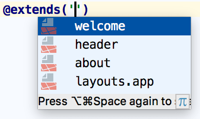 Laravel Blade @extendsディレクティブの完成 Laravel Blade @extends directive completion