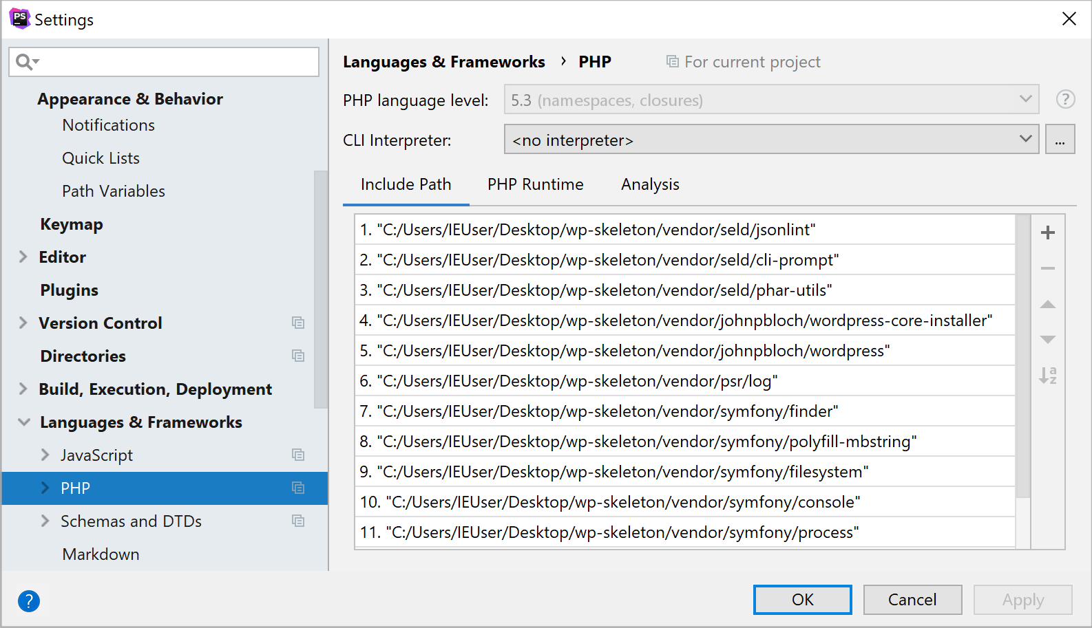 XAMPP php設定 XAMPP php settings