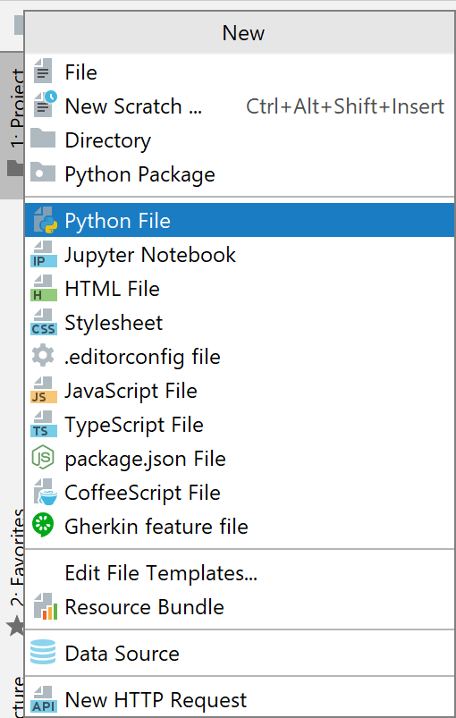 Pythonファイルを作成する Create a Python file
