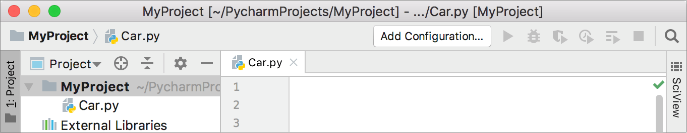 新規 Python ファイル New Python file