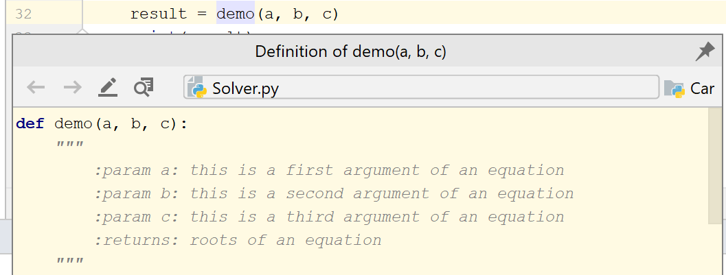 クイック定義ポップアップ Quick Definition popup