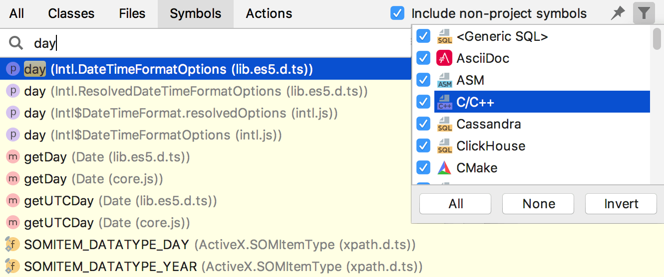検索からファイルを除外する Exclude files from search