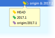 ラベルをコミット commit labels