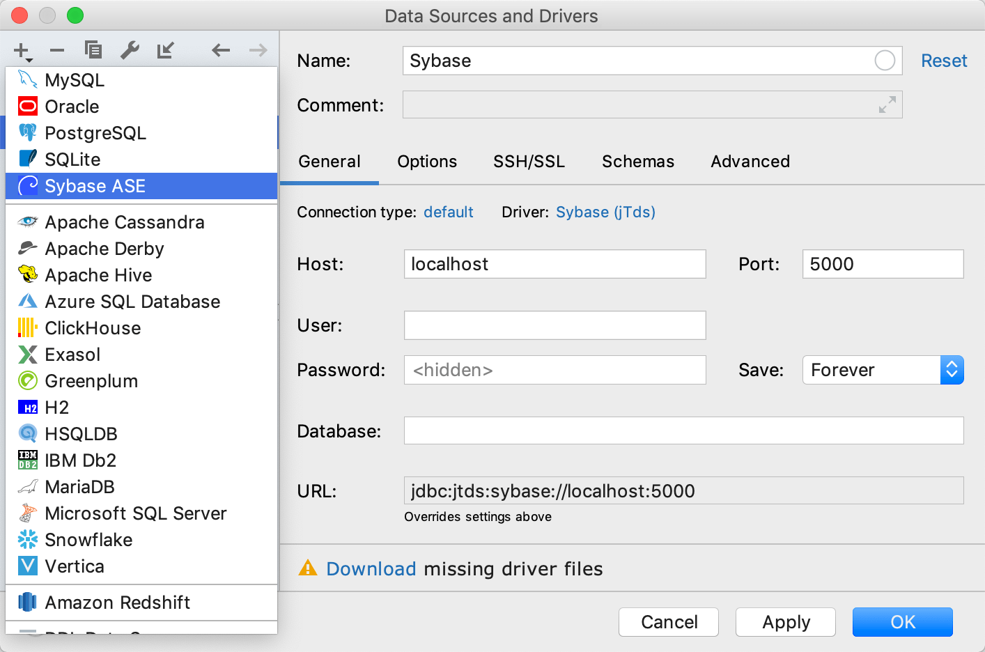 Sybase ASEとの統合 Integration with Sybase ASE