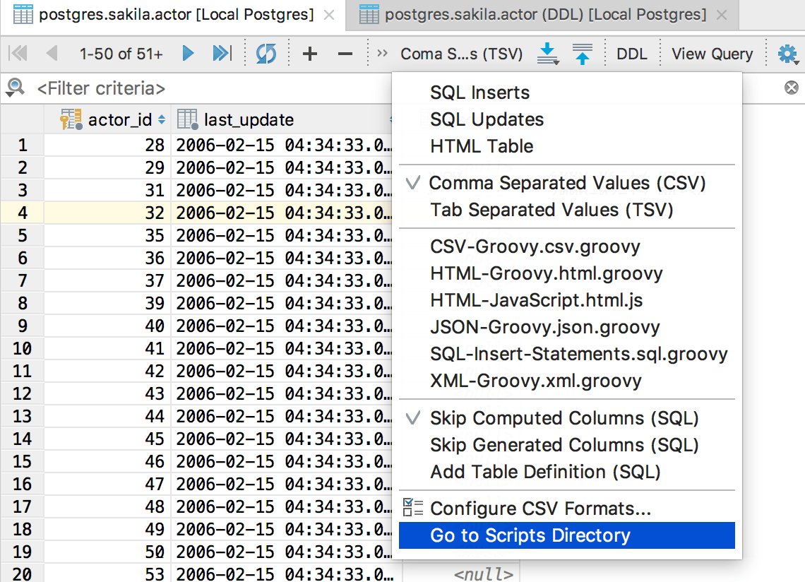 スクリプト・ディレクトリに移動 Go to scripts directory