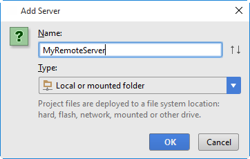 サーバーの追加ダイアログ Add server dialog