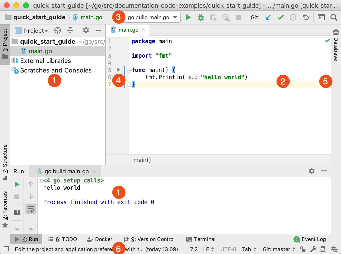 プロジェクトビュー、エディター、およびツール・ウィンドウ Project view, Editor, and Tool Windows