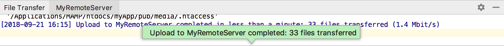 デプロイファイル転送 Deployment File Transfer