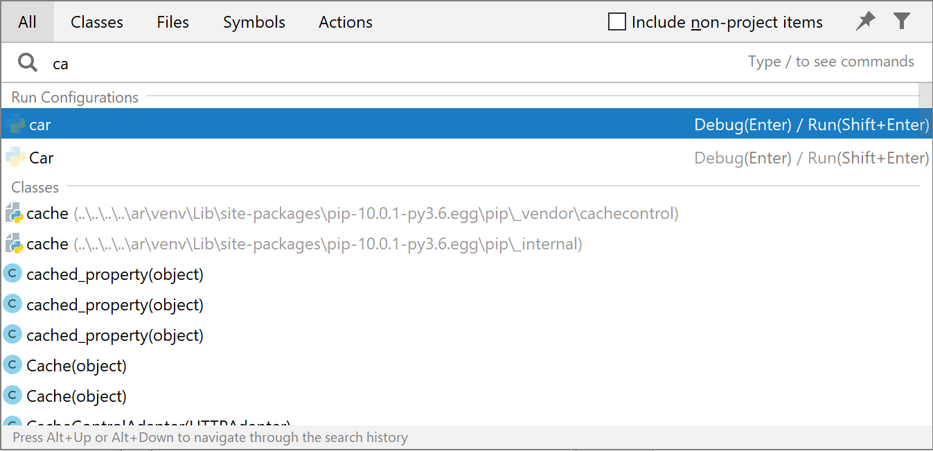 すべてのウィンドウを検索 search everything window