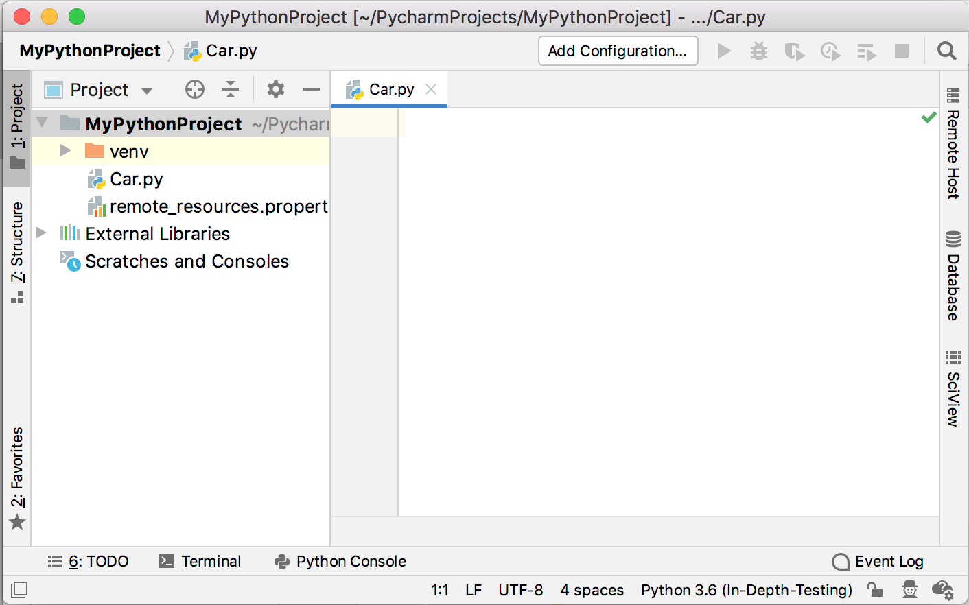 新規 Python ファイル New Python file
