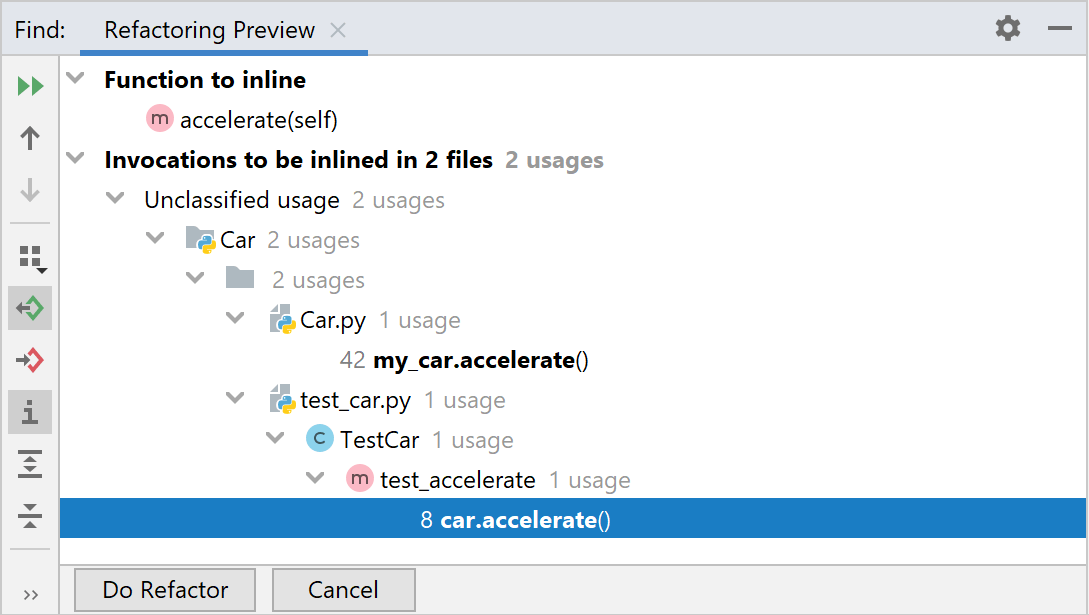 インラインメソッドリファクタリングのレビュー Review of the inline method refactoring