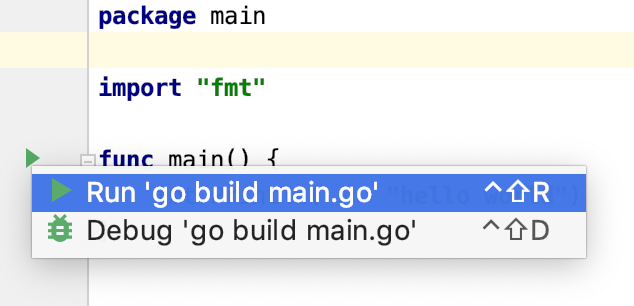 ガターからコードを実行する Run your code from the gutter