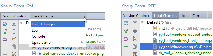 グループタブ結果 Group tabs result