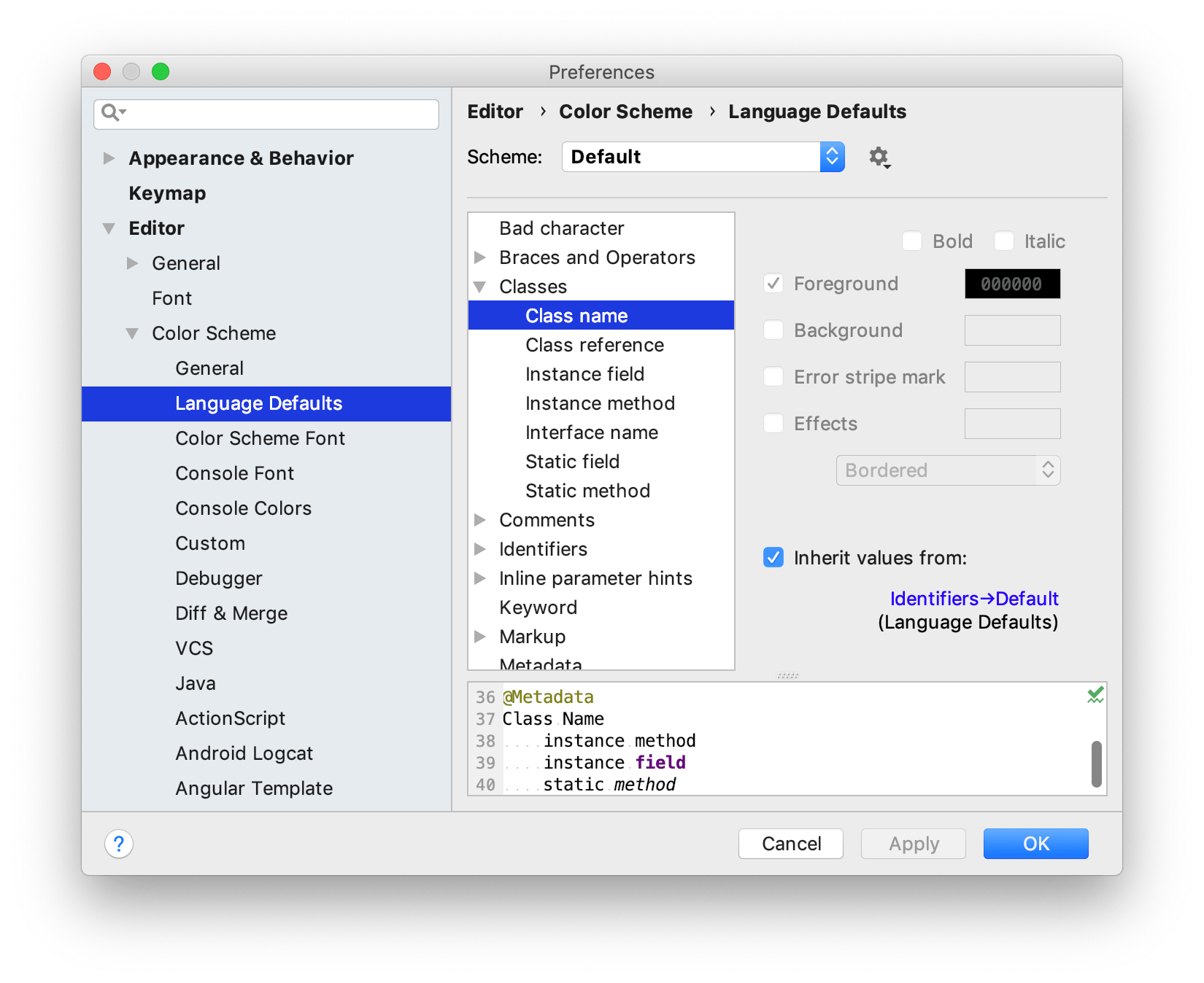 Ideテキストの色とフォント 公式ヘルプ Jetbrains Rider