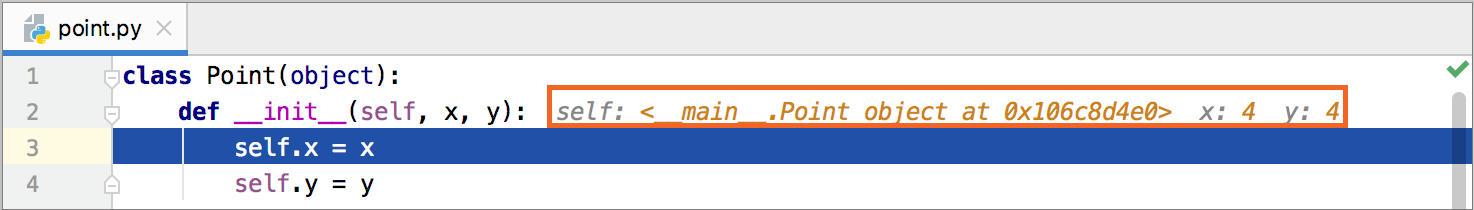 インライン値は、反復が完了すると色が変わります Inline values have change their colors as iteration completed