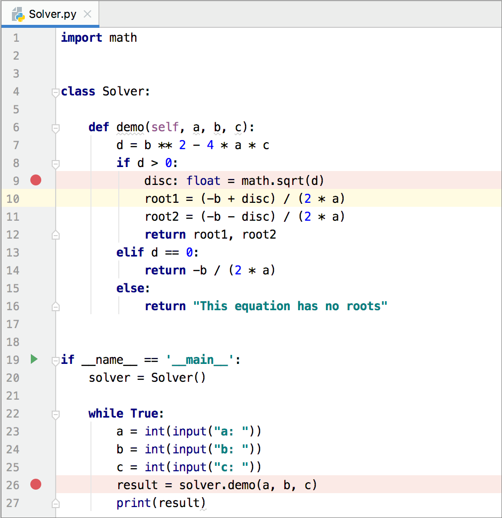 パート1 Pythonコードのデバッグ 公式ヘルプ Pycharm