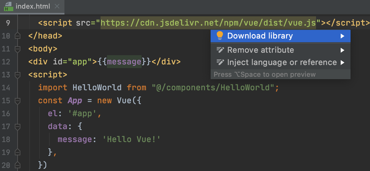 CDN経由でリンクされたライブラリをダウンロードする Download libraries linked via CDN