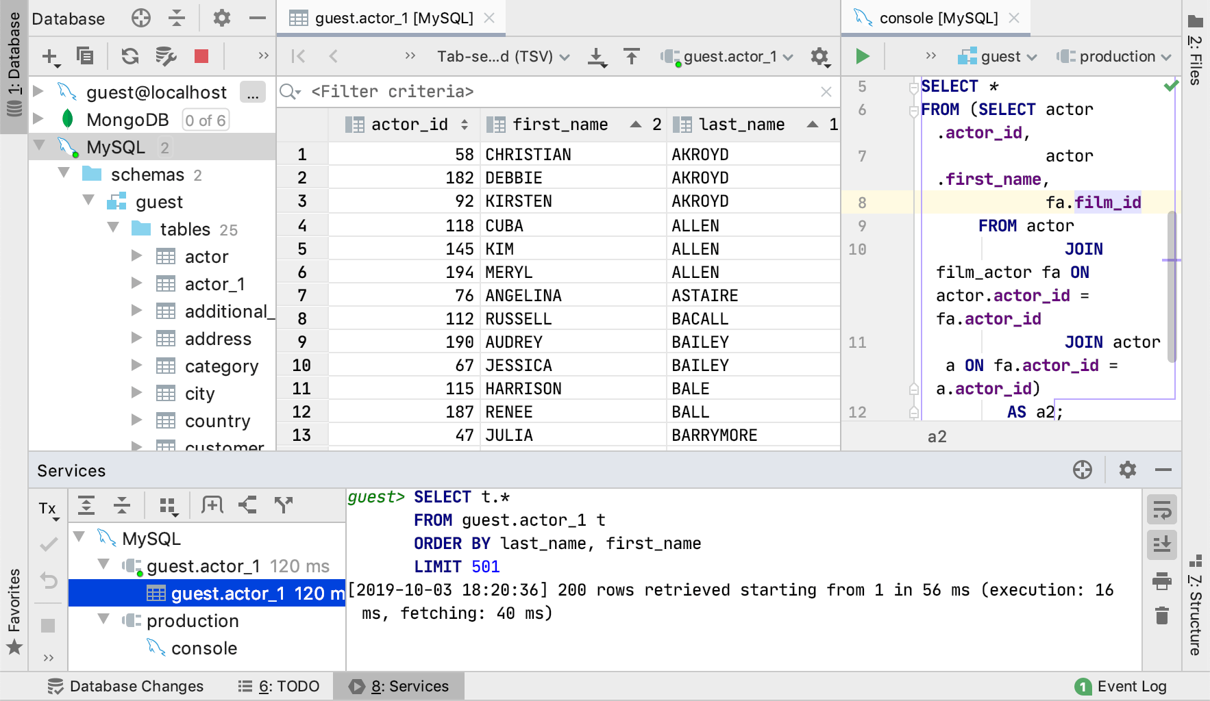 ツールウィンドウを備えたデータエディター Data editor with tool windows