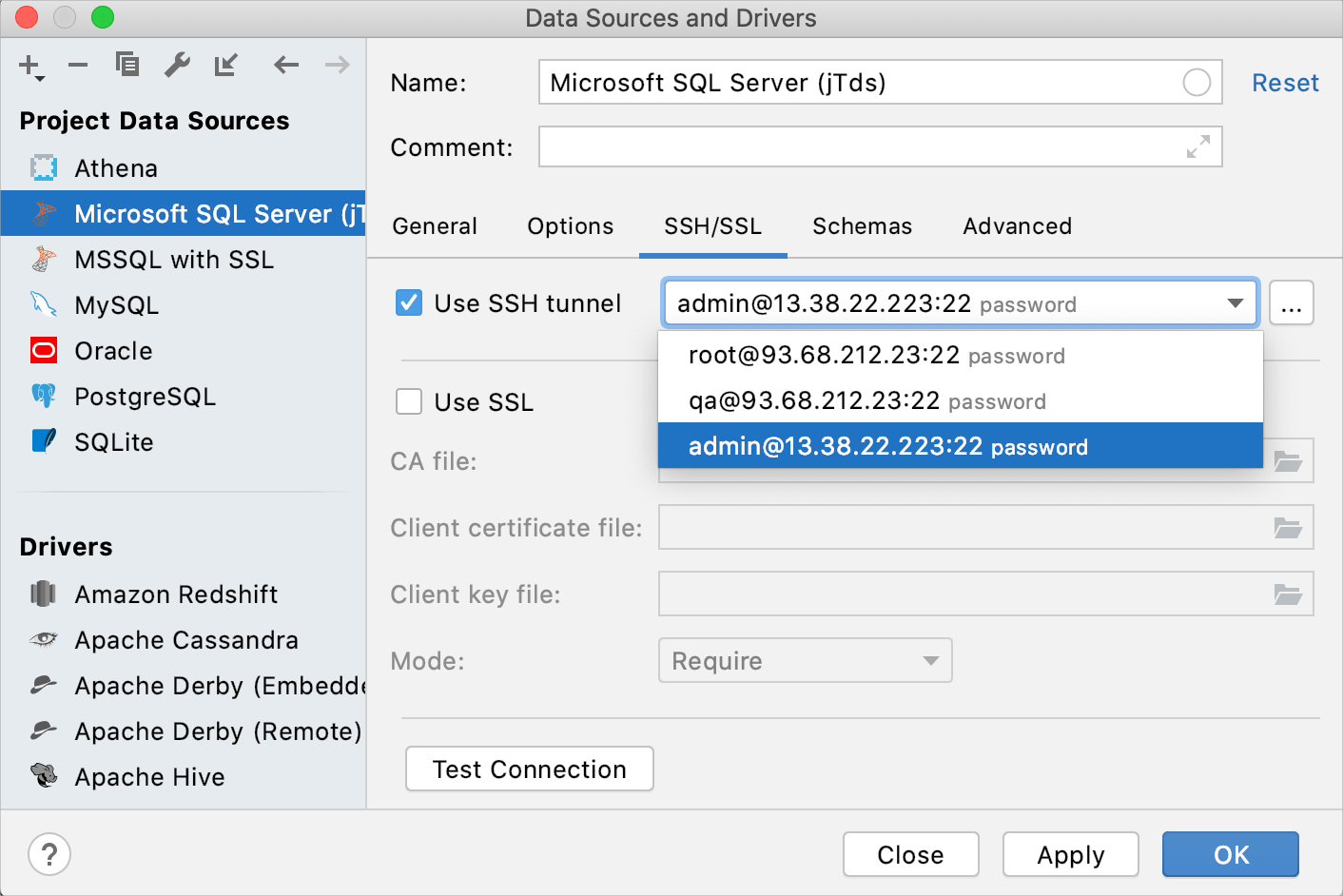 SSH接続設定の共有 Sharing of SSH connection settings