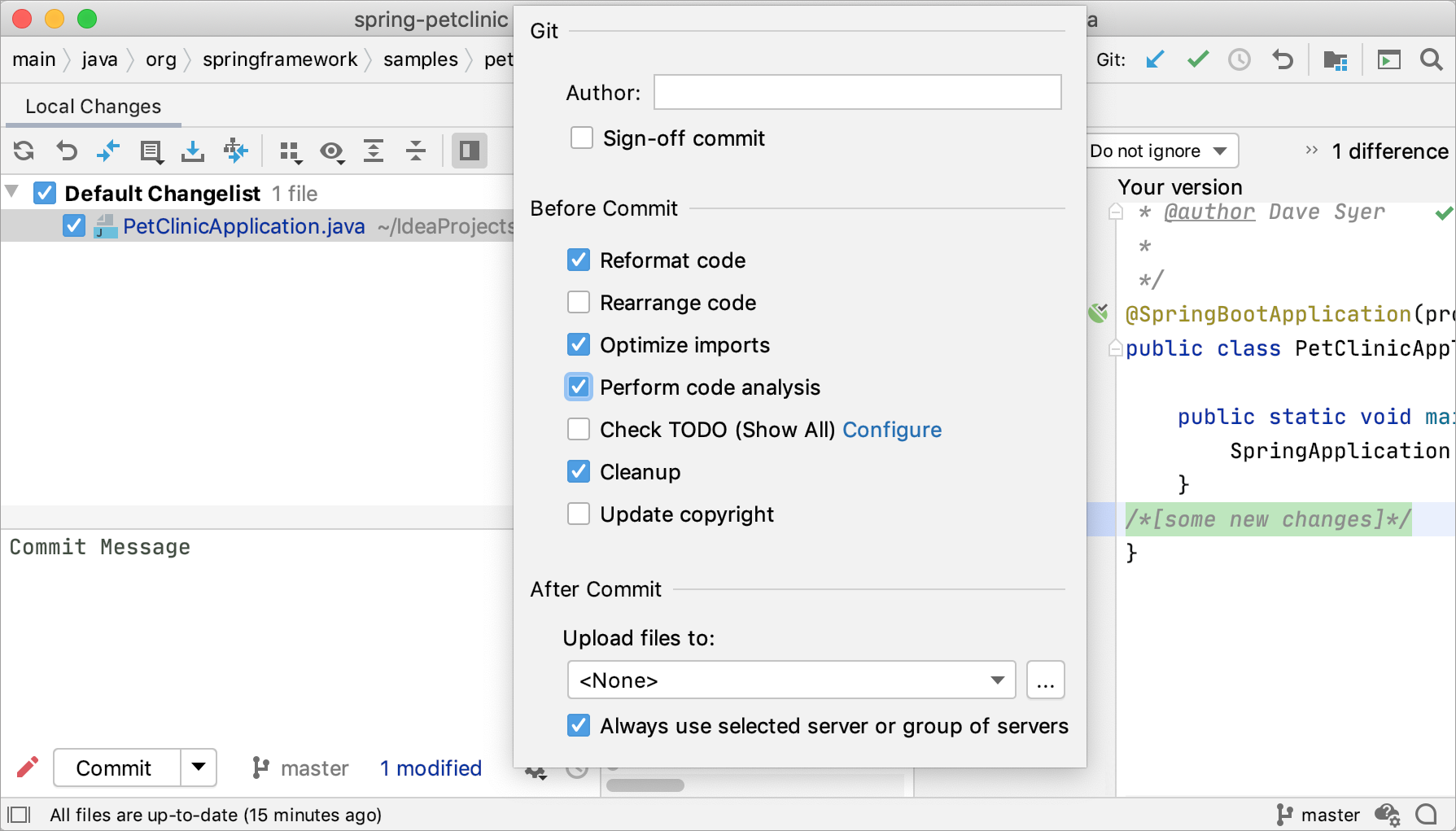 VCSへの新しい変更のコミット Committing new changes to VCS