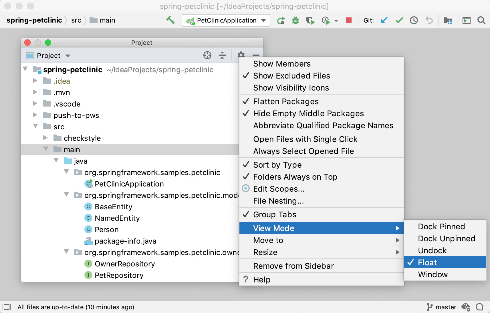 ツールウィンドウの移動 Moving tool windows