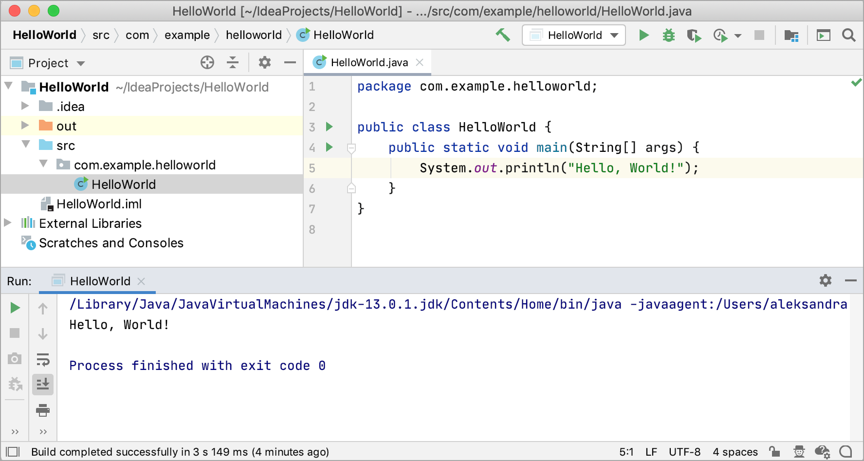 IntelliJ IDEAプロジェクトの概要 IntelliJ IDEA project overview