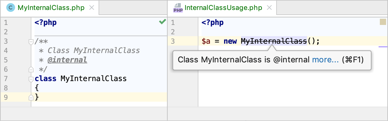 内部エンティティの使用 Internal entity usage