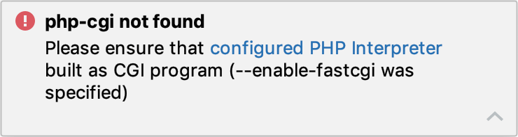 php-cgi のエラー通知が見つかりません php-cgi not found error notification