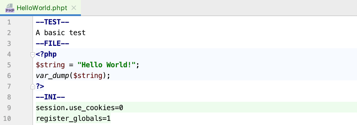 PHPTセクションでのコードインジェクション Code injection in PHPT sections