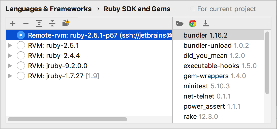 Ruby SDKおよびGemsページ Ruby SDK and Gems page