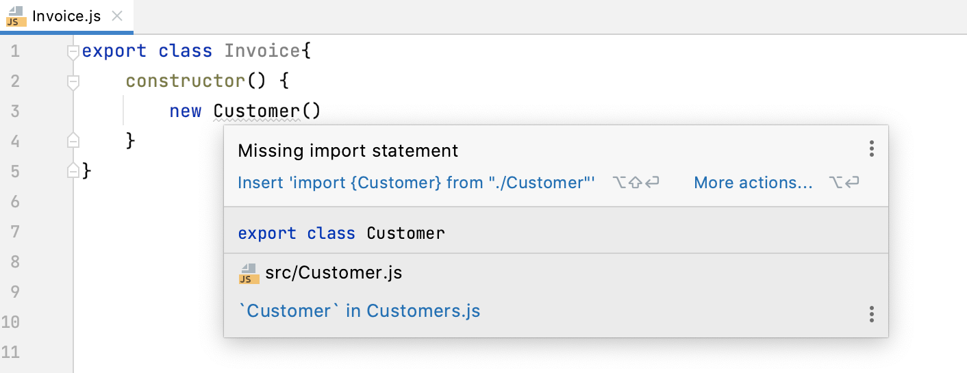 クイックフィックスによる自動インポート : 情報ツールチップ Autoimport with quick-fix: information tooltip