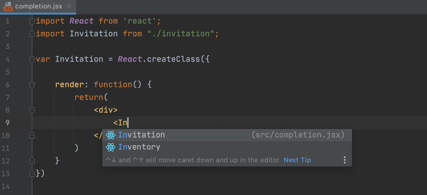 ES6 構文でインポートされたコンポーネントの補完 Completion for imported components with ES6 syntax