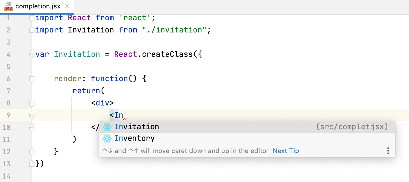 ES6 構文でインポートされたコンポーネントの補完 Completion for imported components with ES6 syntax