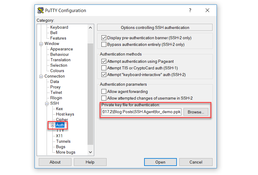 PuTTY を使用して SSH トンネルを作成する (Windows) Create the SSH tunnel with PuTTY (Windows)