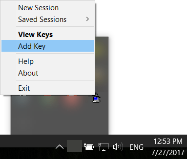 Pageant で SSH トンネルを作成する (Windows) Create the SSH tunnel with Pageant (Windows)