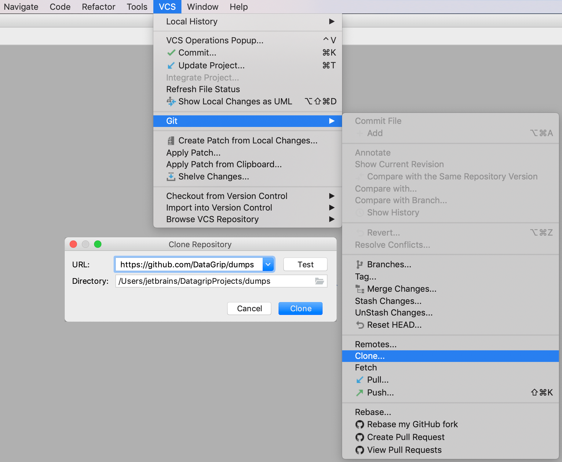 GitHub リポジトリを複製する Clone a GitHub repository